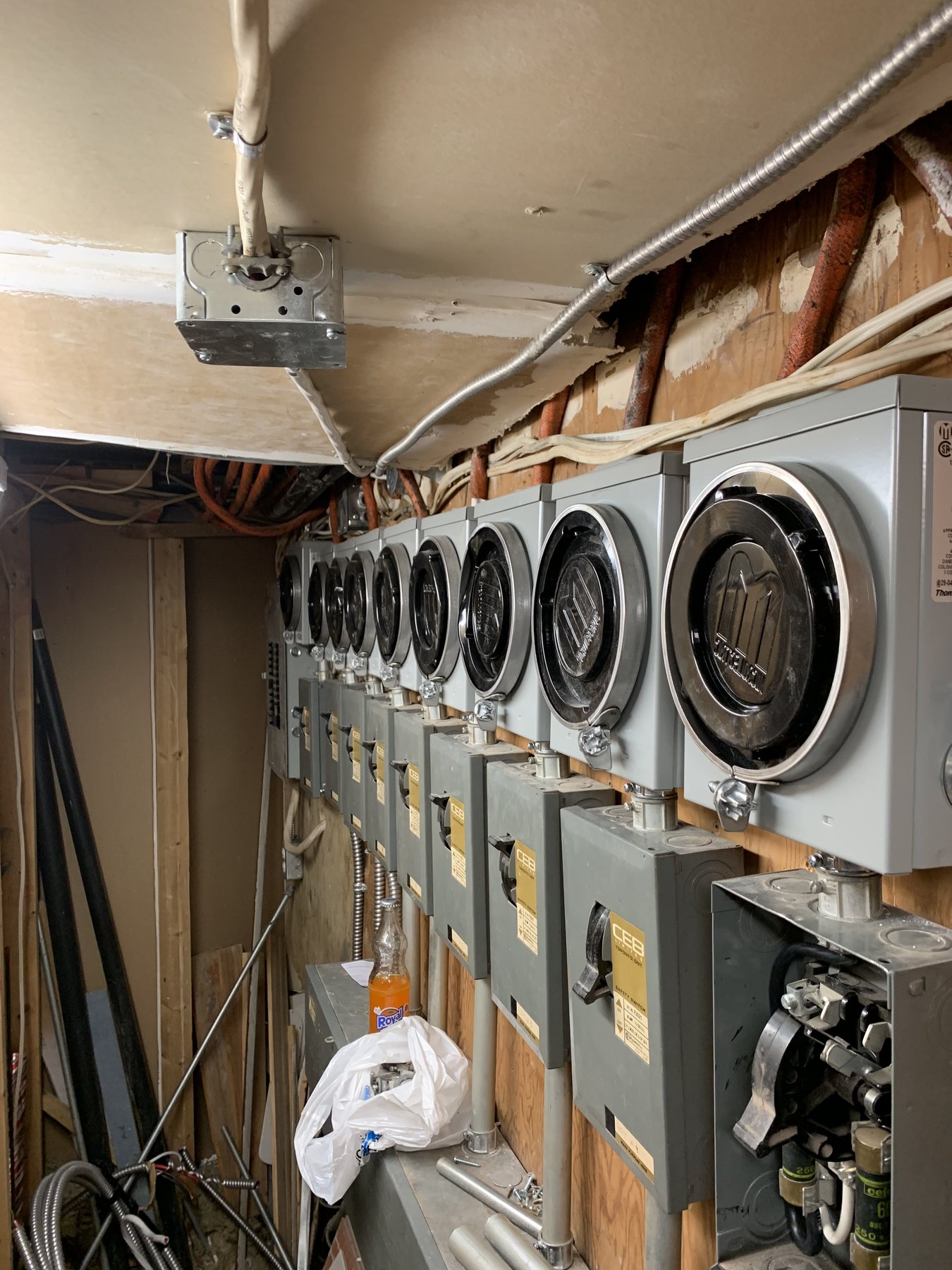 Meter bank electrical work by Croatian Electric